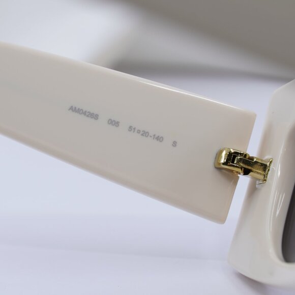 NEW ALEXANDER MCQUEEN AM0426S 005 IVORY SUNGLASSES ALEXANDER MCQUEEN Alexander Mcqueen AM0426S 005 - Sunglasses for Man and Woman  main image 4